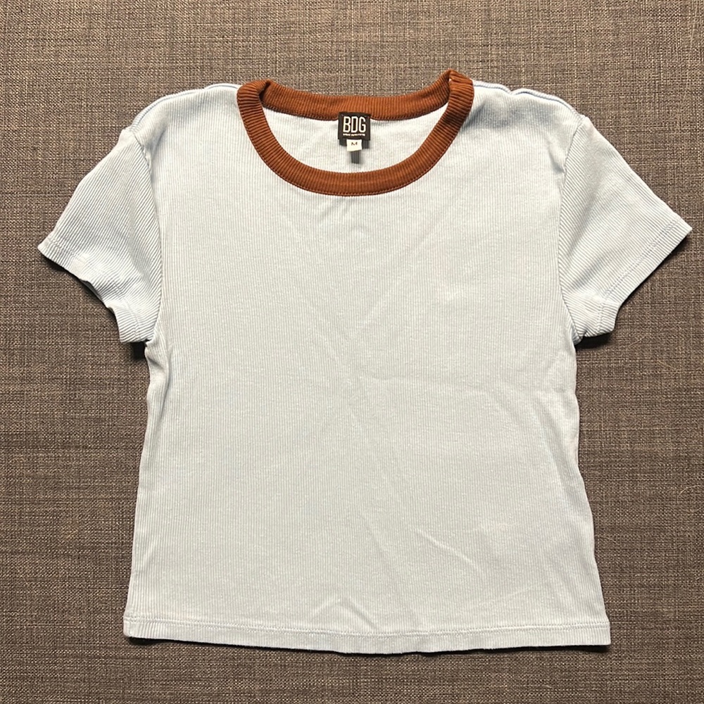BDG Urban Outfitters baby tee light blue (M)